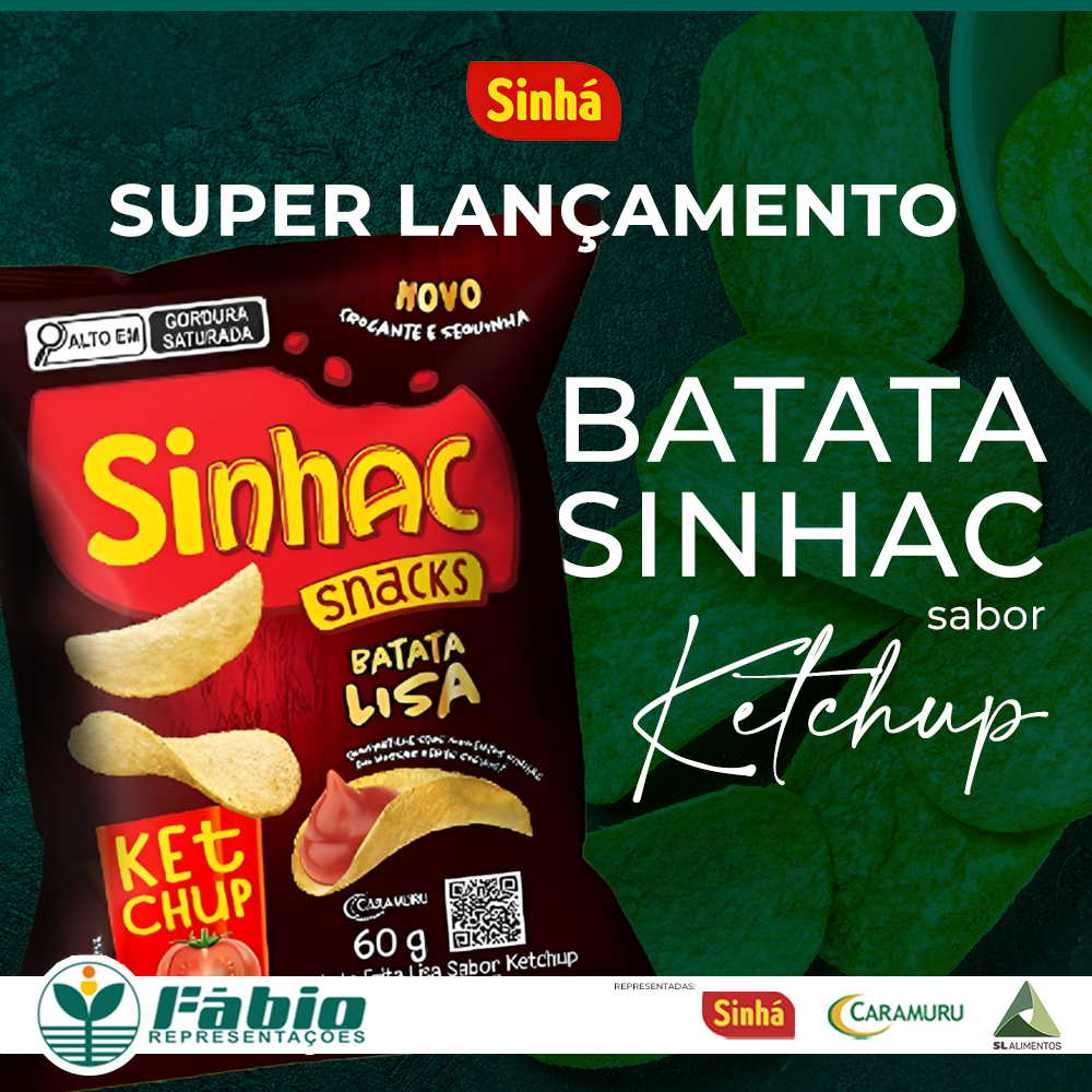 Super lançamento - Batata Sinhac sabor Ketchup