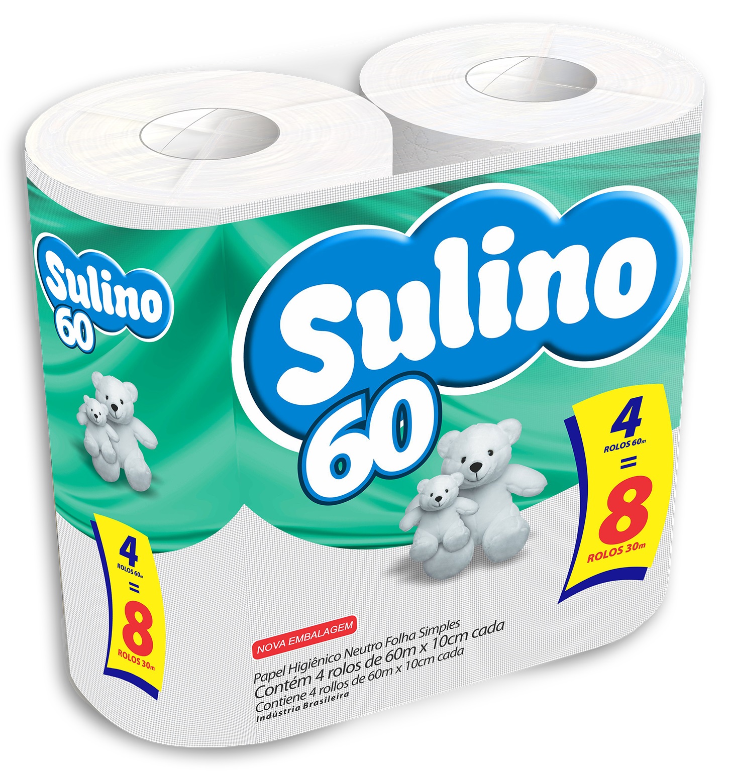 Papel Higiênico folha simples, SULINO