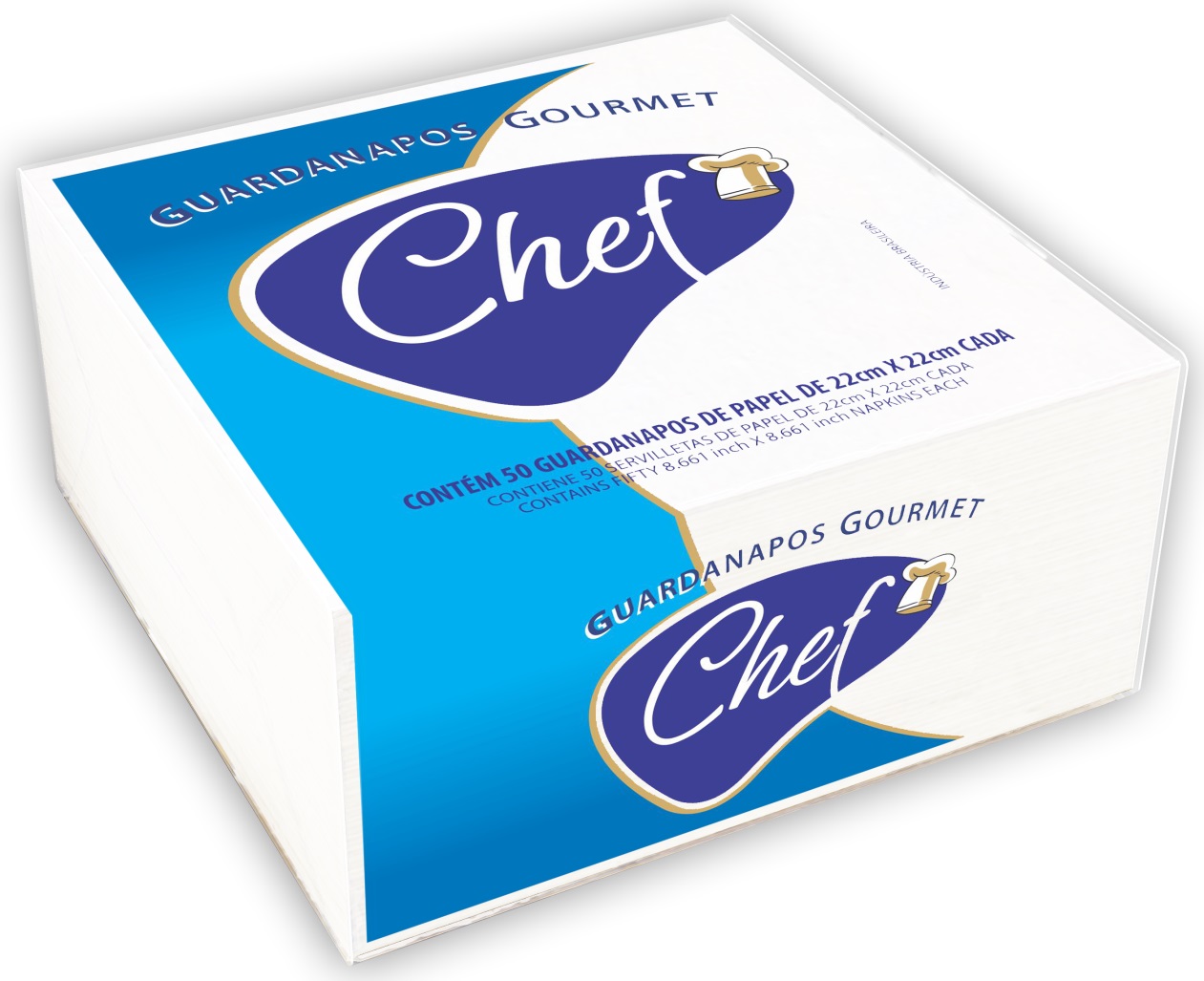 Toalha de papel, CHEF GOURMET 100% celulose virgem.