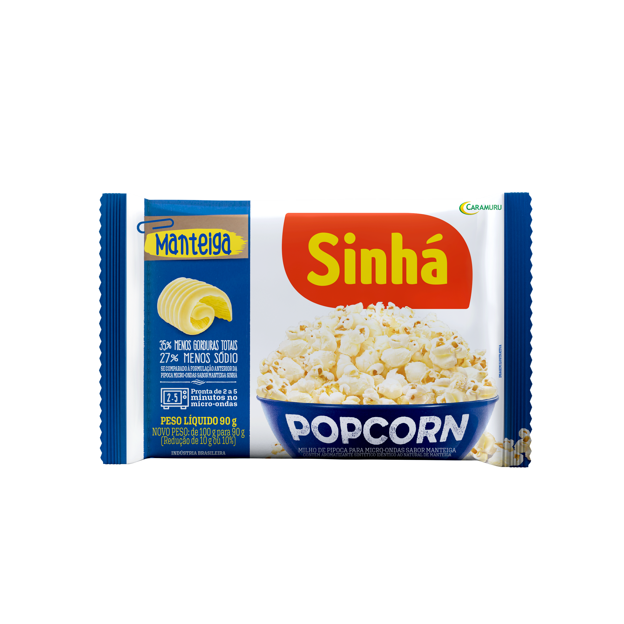 Pipoca Micro-ondas Popcorn Manteiga Sinhá